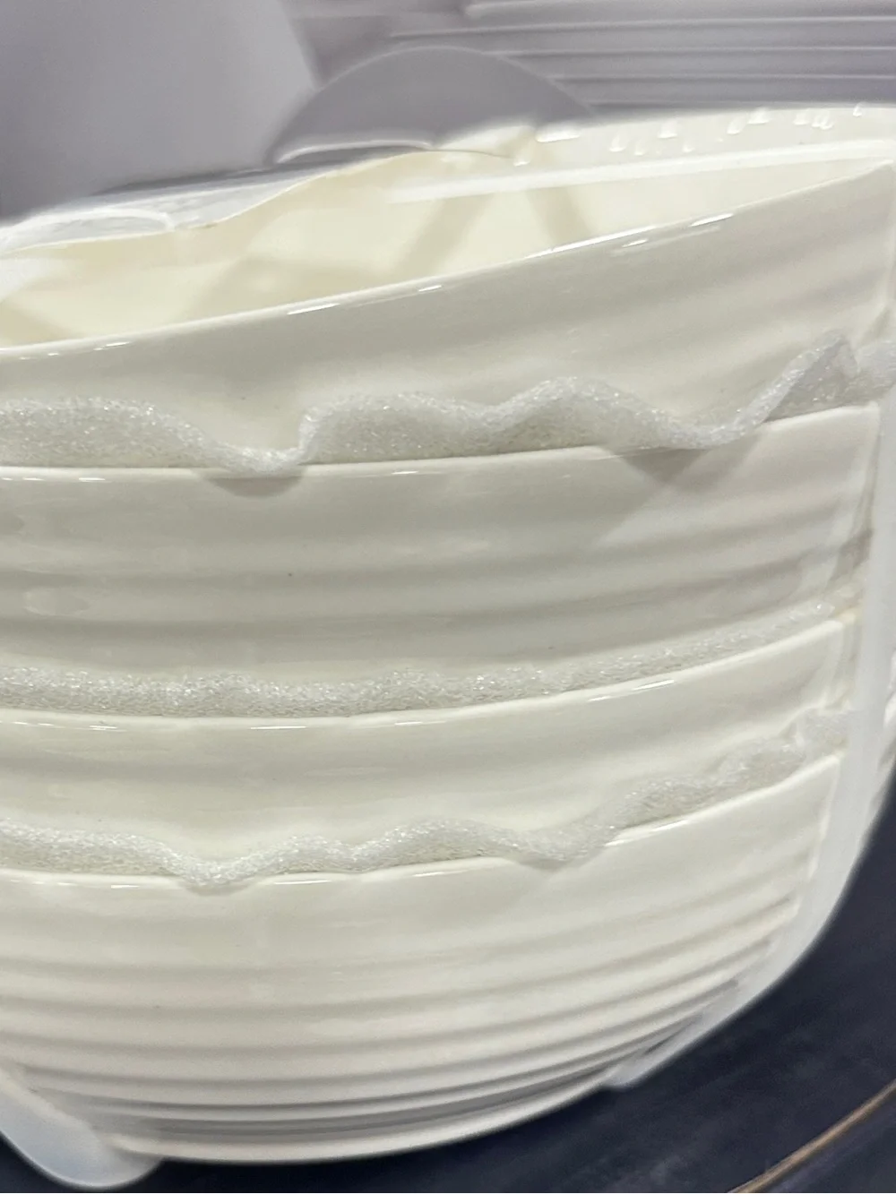 Serafina Ivory Stone Pasta Bowls - Set of 4 (Ivory)